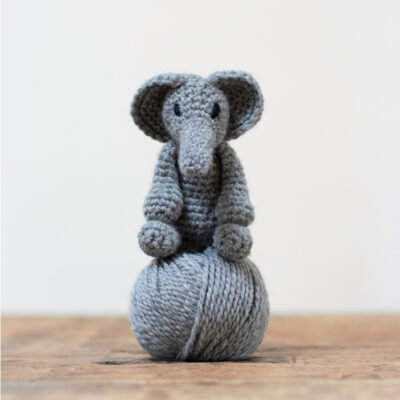 Bridget the Elephant (Beginner)  Mini Crochet Kit - Toft