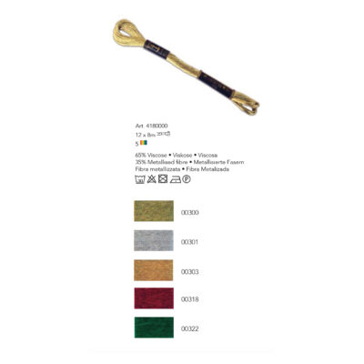Anchor Metallic Embroidery Thread - Lamé