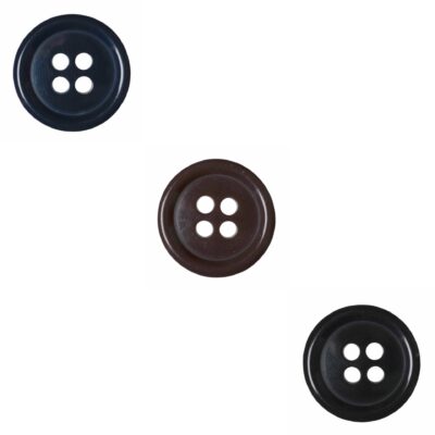 Buttons - Plain 4-Hole Suit - All Colours & Sizes