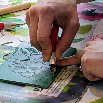 Festive Lino Cuts, Fabric Printing and Stitch - Friday 13 November 2026 (10am - 4pm) Ilkley