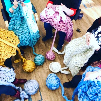 Arm Knitting Evening Winter Warmer with Mulled Wine - Wednesday 25th November 2026 (7-9pm) Ilkley
