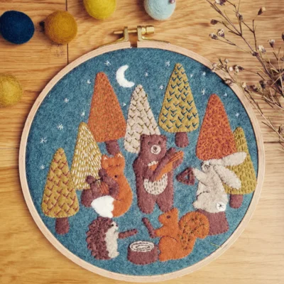 Woodland Melody - Applique Hoop Kit - Corinne Lapierre