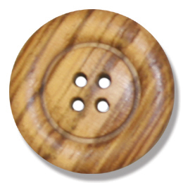 Olive Wood 4-Hole Buttons – Various Sizes