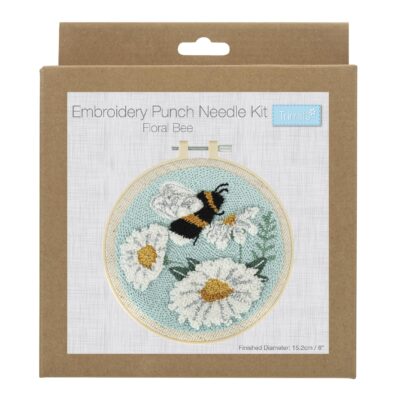 Punch Needle Kit - Cotton - Bee & Flower